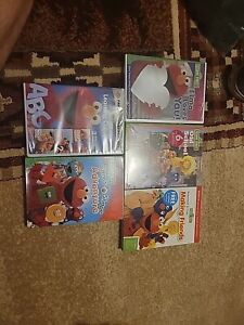 Lot of 5 Sesame Street & Elmo's World DVDs Singing Counting Letters Exercise