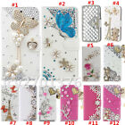 Sparkly Bling Diamond Leather Phone Case Wallet Stand Protective Cover for ZTE T