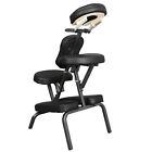 Portable Massage Chair Folding Tattoo Chair Salon Facial Spa PU Leather Pad Home