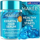 MAREE Hair Styling Oil-No Rinse Conditioner for Frizzy Dry&Damaged Hair-30capsul