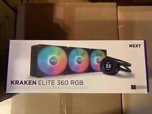 NZXT Kraken Elite RGB 360mm - RL-KR36E-B1 – RGB AIO CPU Liquid Cooler Black