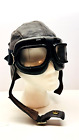 Flight Suits LTD El Cajon, CA Leather Aviator Flight Cap & Goggles Size (M)