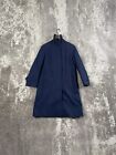 Burberrys London Trench Coat Full Body Blue Button Down Commuter 2 Size 36S