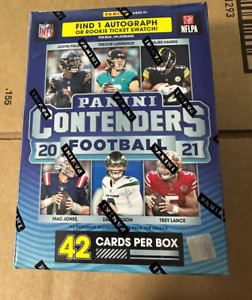 New Panini 2021 NFL Contenders Football Blaster Box - 6 Packs  1 Auto or Swatch