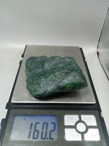 160grams Burmese Mawsitsit Jade Rough Cut 100%Authentic Natural Mawsitsit Slab