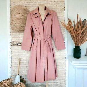 Pink trench coat size 10 nwot