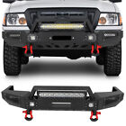 Steel Front Bumper Black Texture Fits 1998-2011 Ford Ranger with LED Lights (For: 2000 Ford Ranger)