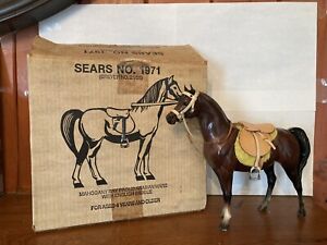 Breyer Vintage Sears 76-77 Mahogany Bay PAM Proud Arabian Mare Tack Set And Box