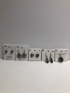 NEW Handcrafted Earrings & Necklace Lot Of 5 Jewelry Women￼ MADE IN USA