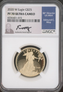 2020 W Gold Eagle G$25 NGC .9999 Gold PF 70 Ultra Cameo Proof NGC