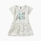 Tea Collection Baby Girl Short Sleeve Dress 100% Cotton Kitty Cat 6-9 Months