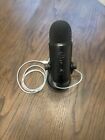 Blue YETI Condenser USB Microphone Blackout Edition + Stand 888-000322 ~ Tested