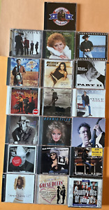 Wholesale Lot of 19 (23 discs) Country CD's: Classic/Country Rock, Very Good Con