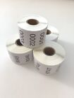 1000 Labels Consecutive Number Inventory Stickers Labels 2