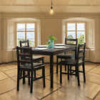 Kitchen Table and Chairs for 4, 5 Piece Wooden Dining Table Set with 4 Chairs fo