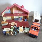 Bluey’s House Car Camper Playset Lot Of Figures Funiture Toys