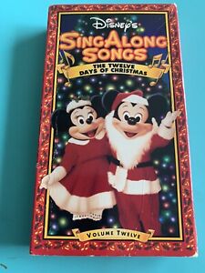 New ListingDisney Sing Along Songs The Twelve Days of Christmas (VHS, 1993) Rare OOP VG