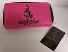 Baby Phat Pink Black With Cat Logo Wallet Zip Womens Clutch New
