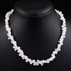 179 Cts Natural Single Strand Pink Rose Quartz Beads Womens Necklace JK 28E418
