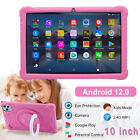Kids Tablet 10in Android 12.0 Tablet Parental Control Bluetooth WiFi Dual Camera
