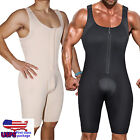 Men's Bodysuit Tummy Control Compression Full Body Shaper Workout Abs Suit Fajas