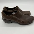 Merrell Dark Brown Spire Stretch Shoes Leather Loafer Clog Size 8