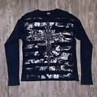 Y2K Graphic MMA ELITE “Cross” Cropped Thermal Long Sleeve (Large)