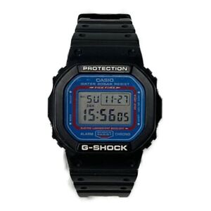 CASIO G-SHOCK Watch Extra Large DW-5600VT Black X Blue from JAPAN USED