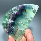 New Listing174g Natural Crystal.Rainbow fluorite.Hand-carved.Exquisite fish.statues.gift45
