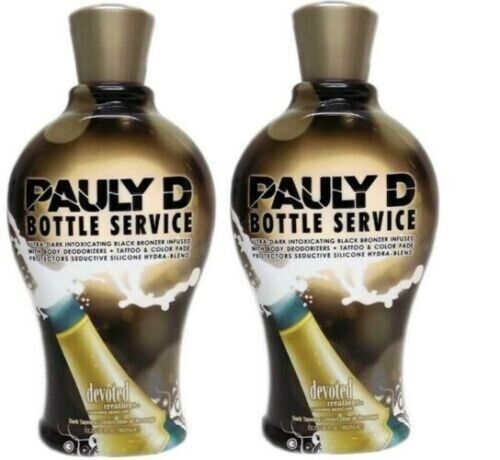 2-Pack PAULY D BOTTLE SERVICE Black Tanning Lotion 12.25.FREE SHIPPING!!!!