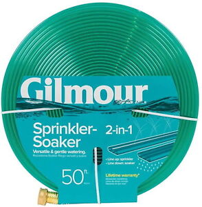 Gilmour 2-in-1 Sprinkler/ Soaking Hose, 50ft