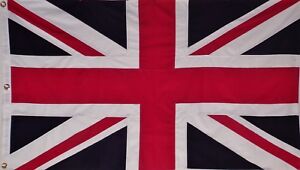 SEWN COTTON 2' X 3' ENGLAND UK FLAG - UNION JACK - ENGLISH - BRITISH