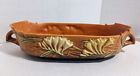 Roseville Freesia Oval Console Bowl Pottery 468-12 Double Handled VTG Excellent!