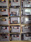 Lot of 15 Super Nintendo Games All with Manuals - Tested SNES