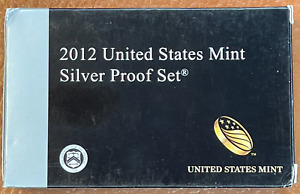 2012 S US Mint Silver Proof 14 Coin Set w/ Box & COA