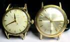 BULOVA MENS WATCHES VINTAGE LOT OF 2 WATCHES - 23J & 17J CASES ARE GOLD FILLED