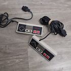 LOT OF 2 ORIGINAL NINTENDO NES CONTROLLERS NES-004 CLEANED & TESTED OEM