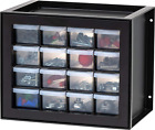 USA 16 Drawer Small Parts and Hardware Organize Cabinet, Black
