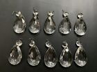 New Listing10 Antique Vintage French Cut Glass Chandelier Crystals Prisms 3”