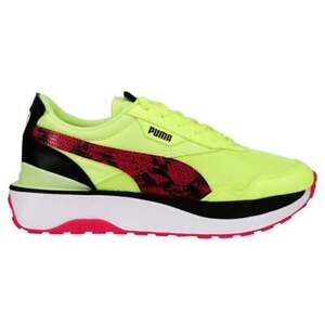 Puma Cruise Rider E Lights Lace Up  Womens Multi, Yellow Sneakers Casual Shoes 3