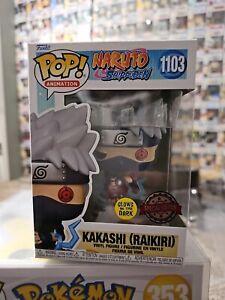 Funko POP!  Naruto  Shippuden Kakashi (Raikiri) GITD #1103 Special Edition Mint