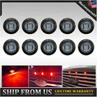 10x Smoked Front Bumper Red LED Grill Grille Lights (For: Jeepster)