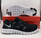 Nike Free Run 2 Black White Grey Running Sneakers 537732-004 Mens Size