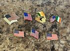 AMERICAN FLAGS PINS LOT OF 7 - REMEMBER 9/11