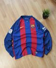 NIke F.C. Barcelona 2016-2017 Home Soccer Jersey Football Long Sleeve Size M