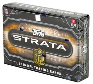 2015 Topps Strata Football Hobby Box FACTORY SEALED **FREE SHIPPING**