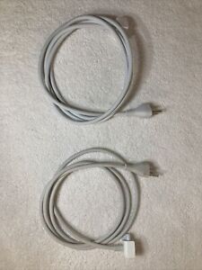 Lot of 2 Apple MacBook Pro Air Power Adapter Charger AC Extension Cords