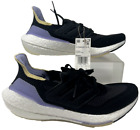 Size 8.5 women Adidas Ultraboost 21 W S23841 Running Shoes - Black Purple