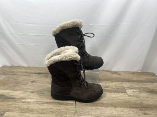 Columbia Aspen Ridge Waterproof Brown Snow Boots WOMENS SIZE 9.5