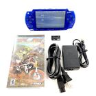 New ListingSony PSP 2000 Metallic Blue Handheld Console w/ 1 Game & Charger Tested & Works